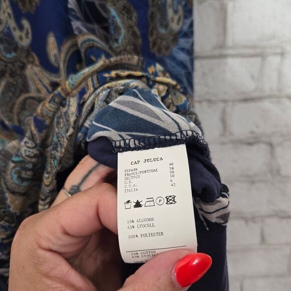 Cap Juluca navy printed top - Picture 8 of 15